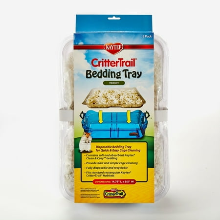 UPC: 0045125606034 | Kaytee Crittertrail Bedding Tray 3 Count