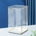 thumbnail image 5 of 4Pcs Clear Display Case for Collectibles Assemble Clear Plastic Display Box for Lego Alternative Case for Dustproof Showcasing Figures Doll Toys Home Storage(3x3x5 inch), 5 of 5