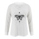 thumbnail image 4 of Camiseta de manga larga con cuello en V para mujer a la moda, blusa holgada con estampado de otoño Fridja hkj4455, 4 of 5