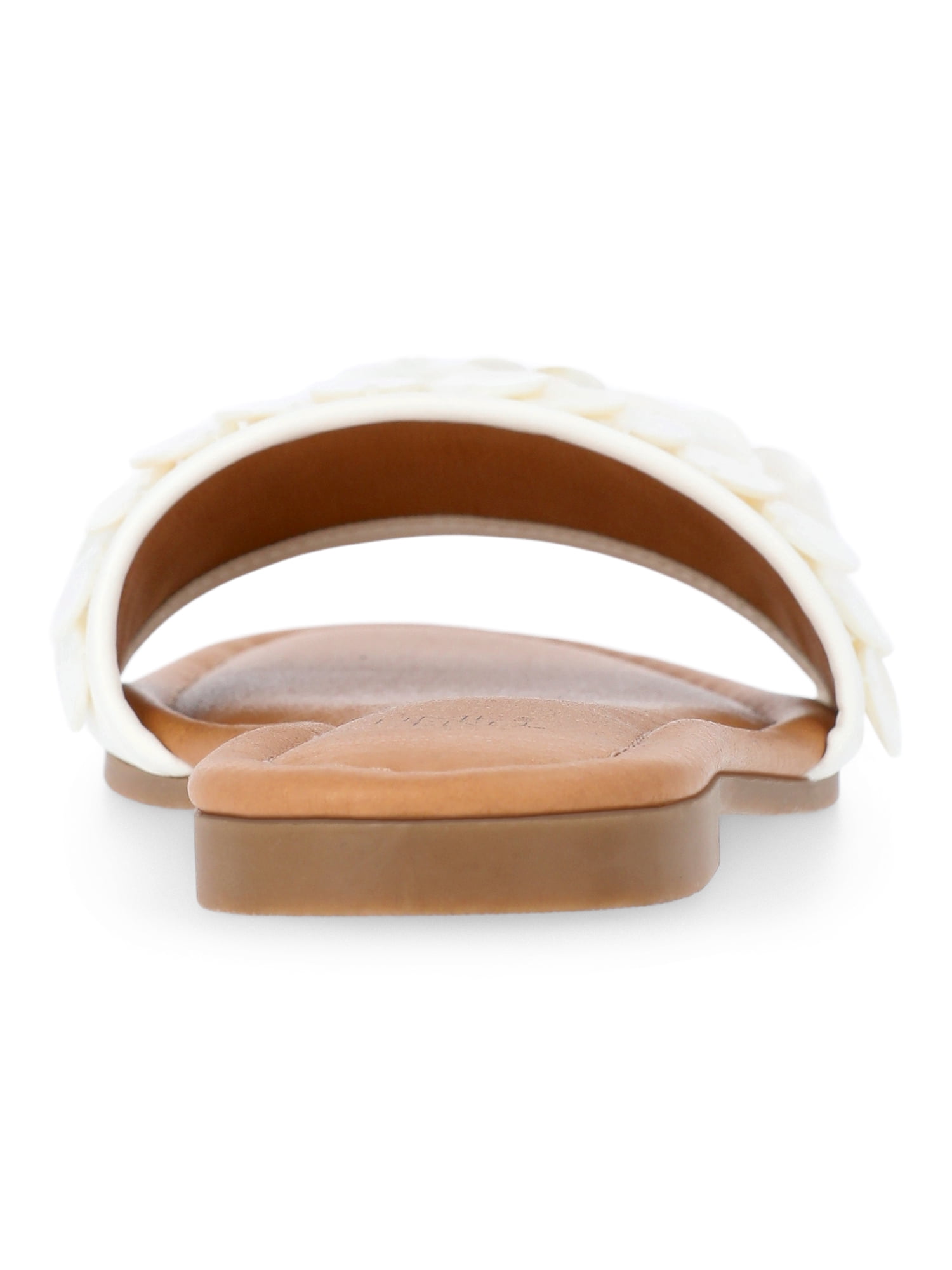 Time and Tru Women's Shell Slide Sandals