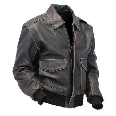 Vintage Brown Leather A2 Bomber Jacket #MA2DN (Best Vintage Leather Jackets)