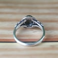 thumbnail image 4 of Blue Fire Labradorite Ring, 925 Silver Ring, Round Cut Ring, Moon Magic Ring, Statement Ring, Gift For Her, Mystical Ring, artisan gemstone., 4 of 5
