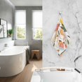 thumbnail image 2 of Yayeee 2 Pack Hand Towels for Bathroom 100% Cotton 16" x 28" Soft Absorbent Kitchen Towel, Orange Slices, 2 of 7