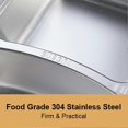 thumbnail image 5 of Portable Lunch Box 304 Stainless Steel Leakproof Divided Food Containers with Spoon and Chopsticks, 5 of 5