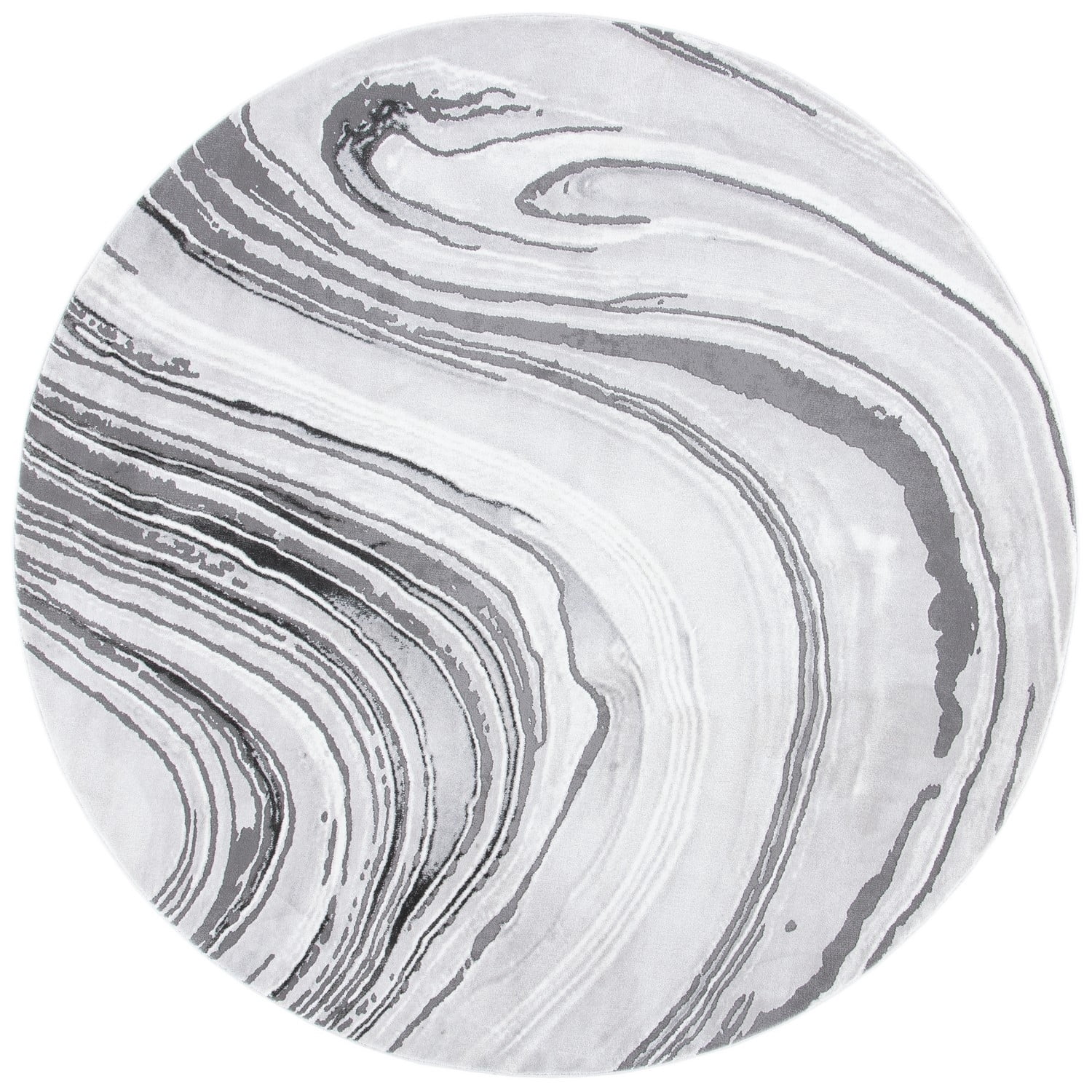 SAFAVIEH Craft Floella Abstract Area Rug, 2'3" x 8' Runner, Light Grey/Grey