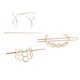 thumbnail image 1 of Paquete de 3 pinzas para el cabellero de aleación para mujer, horquilla china, soporte para jinwen Ponytail Pelo Clip Bun Maker, 1 of 8