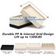 thumbnail image 3 of Elevadores de cama YONGSHENG rectangulares ajustables de 2' 3' 4.5 pulgadas hasta 1300 libras, 3 of 5