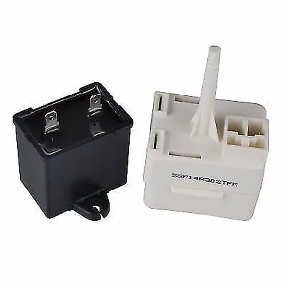 New W10613606Vp Refrigerator Compressor Start Relay Overload & Capacitor Kit