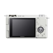 Sony Alpha ZV-E10 APS-C Mirrorless (White) with 16-50mm Lens Content Creator Kit