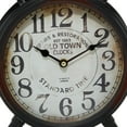 thumbnail image 4 of DecMode 13" Black Metal Clock with Bell Style Top, 4 of 10