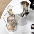 thumbnail image 6 of Yesbay Makeup Brush Holder Storage Box ,Rotatable Design Earring Bracelet Hair Accessories Organizer, 6 of 10