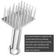 thumbnail image 3 of Kitchen Gadgets Heavy-Duty 28 Blades Stainless Steel Meat Tenderizer Needle Profession Kitchen Tools for Kitchen Cooking Tenderizing Beef,BBQ,Marinade, 3 of 4