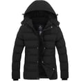 thumbnail image 1 of Abrigo de invierno wantdo para mujer, acolchado, grueso e hinchado, negro, 2XL, 1 of 7