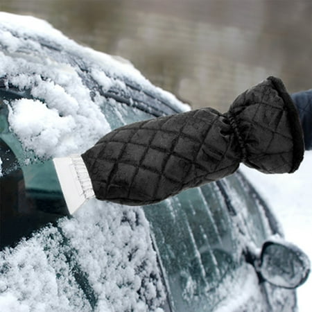 Snow Shovel Glove For Car , Small Truck, SUV Windshield Window Ice Scraper Mitt 420D jacquard Oxford cloth glove Wiper Remover (Best Gloves For Shoveling Snow)
