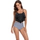 thumbnail image 1 of Un conjunto de trajes de baño femeninos, bikini de traje de baño dividido de cintura alta con volantes dobles Sailing Electrónica, 1 of 4