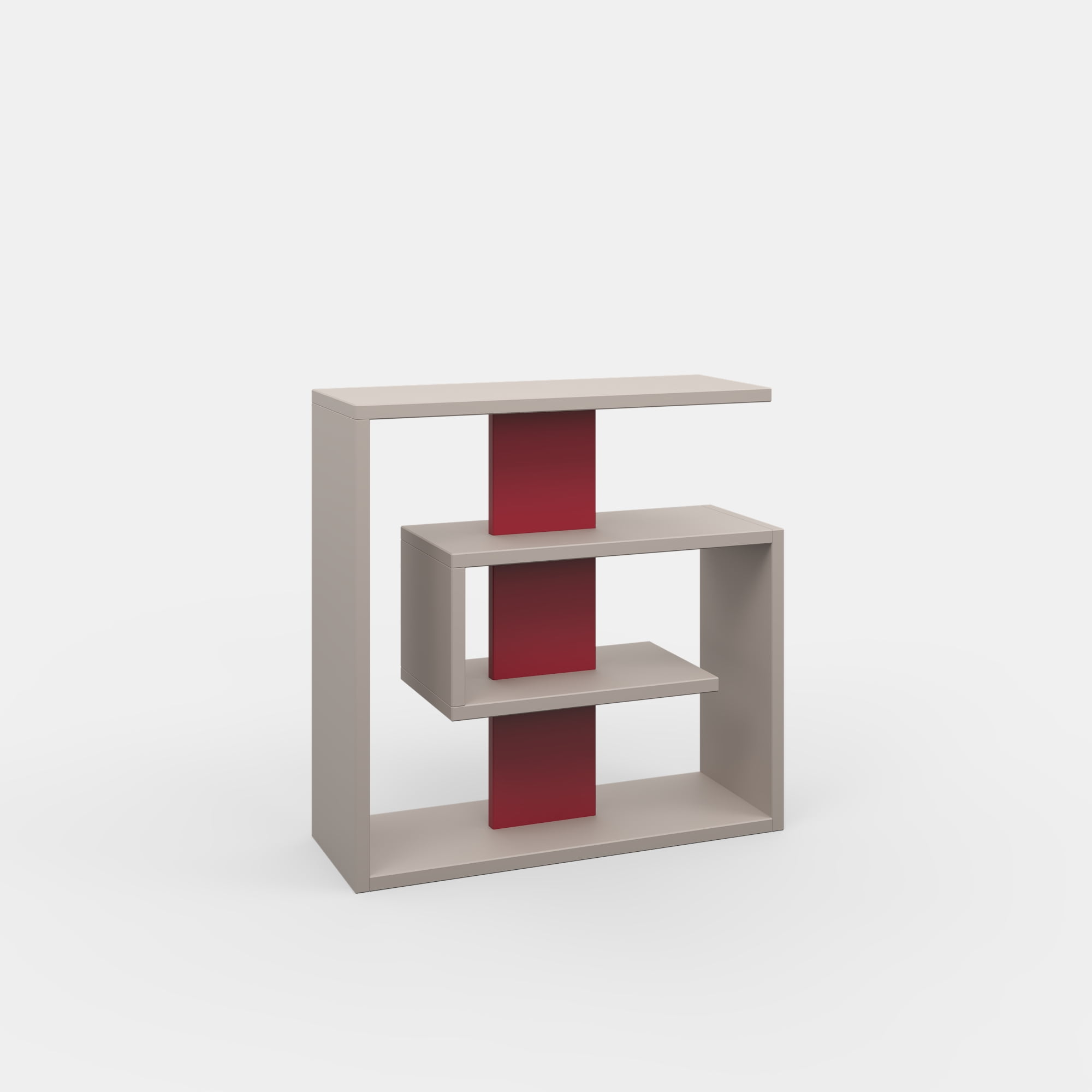 Ada Home Decor Furniture Light Mocha 2 Tier Stacy Modern Side Table