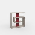 thumbnail image 4 of Ada Home Decor Furniture Light Mocha 2 Tier Stacy Modern Side Table, 4 of 5