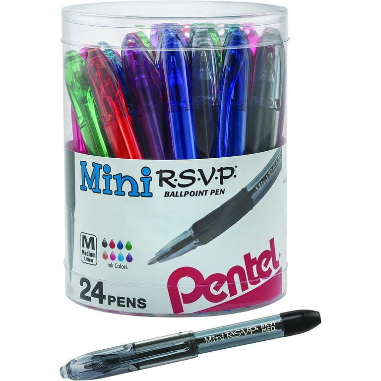 48 Pack Mini Ballpoint Pens – Short Pocket-Sized 1.0mm Black Ink Pens For School, Office & Gifts