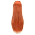 thumbnail image 3 of XmhyTop Straight Hair Synthetic Wig 80CM with Bangs Cosplay Wig- Fragrant Orange, 3 of 5