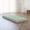 thumbnail image 3 of Floral Foldable Mattress, Graphics of Exotic Flowers, 74.8" x 35.4", Pale Orange Pale Blue, by Ambesonne, 3 of 4