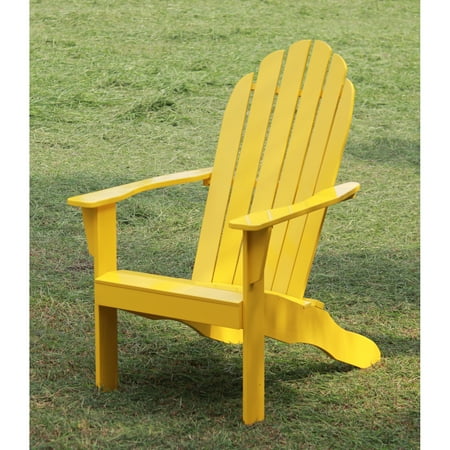 Mainstays Adirondack Chair Yellow Walmart Com
