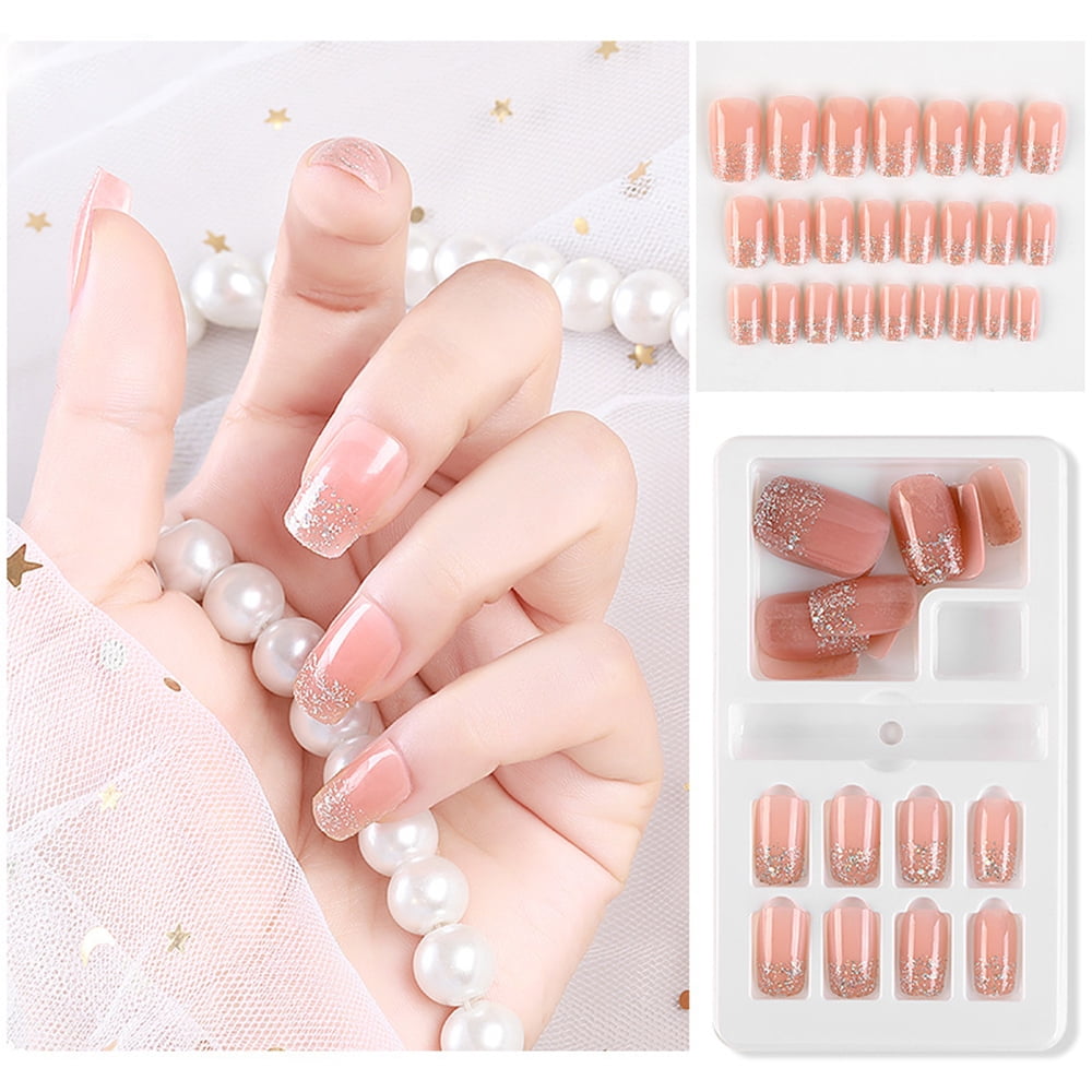 MABOTO 24Pcs Fake Fingernail Tips Full Cover Fake Nail Nails Art Tips