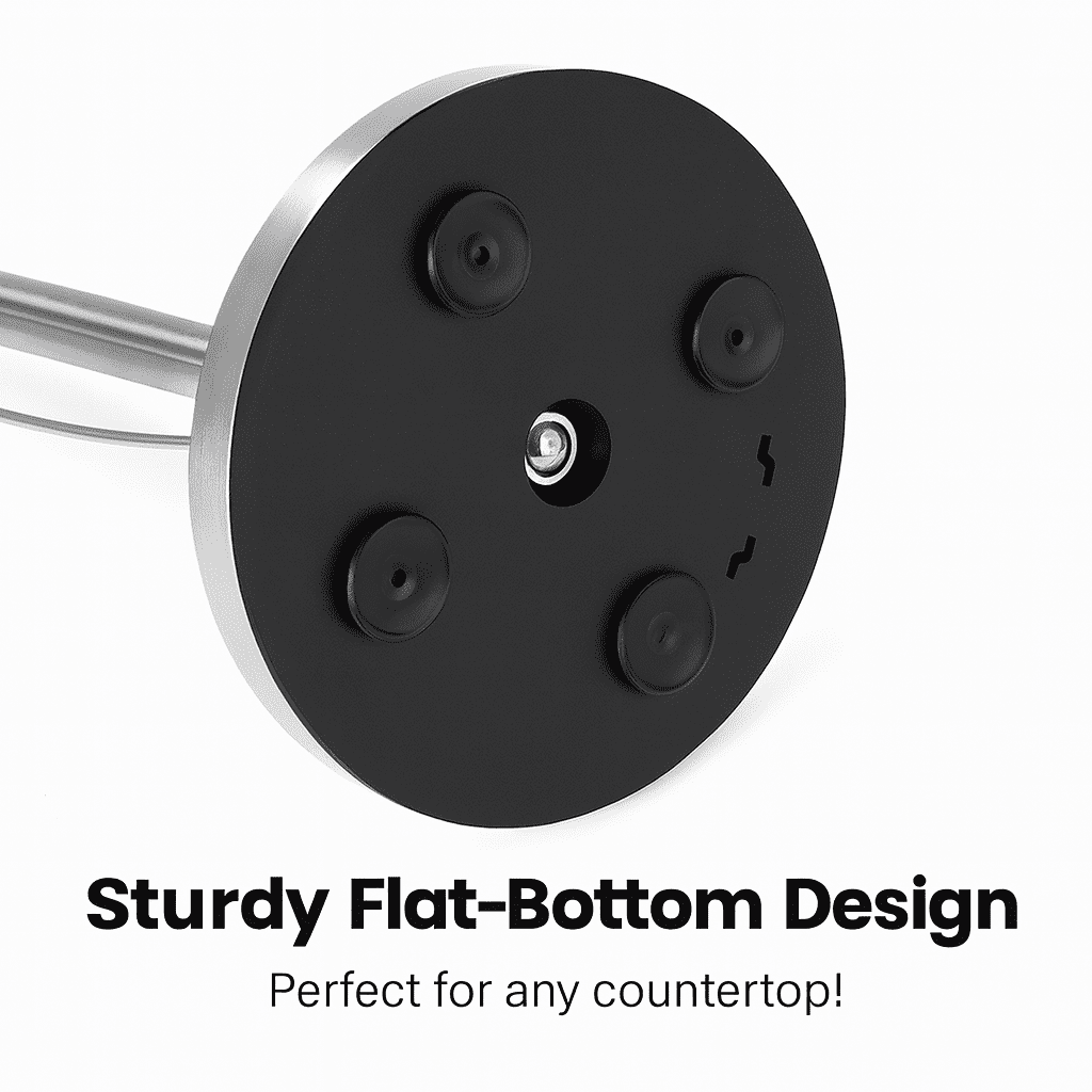Brushed Stainless Steel Paper Towel Holder – Perfect Tear Technology, One-Handed Operation, Weighted Non-Slip Base, Fits Most Roll Sizes – 7"x17"x13.78" Countertop Dispenser