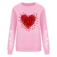 thumbnail image 3 of ameIAEA Valentines Day Sweatshirt Women Crewneck Graphic Pullover Long Sleeve Fall Spring Tops, 3 of 4
