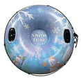 thumbnail image 1 of Inflatable Ski Ring PVC Sledding Tube Thicken Snow Tubing Winter Snow Tube with Handle, 1 of 8