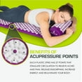 thumbnail image 2 of ProsourceFit Acupressure Mat and Pillow Set for Back/Neck Pain Relief and Muscle Relaxation, 2 of 5