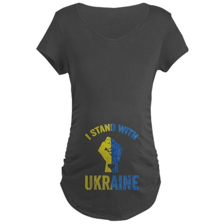 

CafePress - Support Ukraine I Stand With Ukr Maternity T Shirt - Maternity Dark T-Shirt