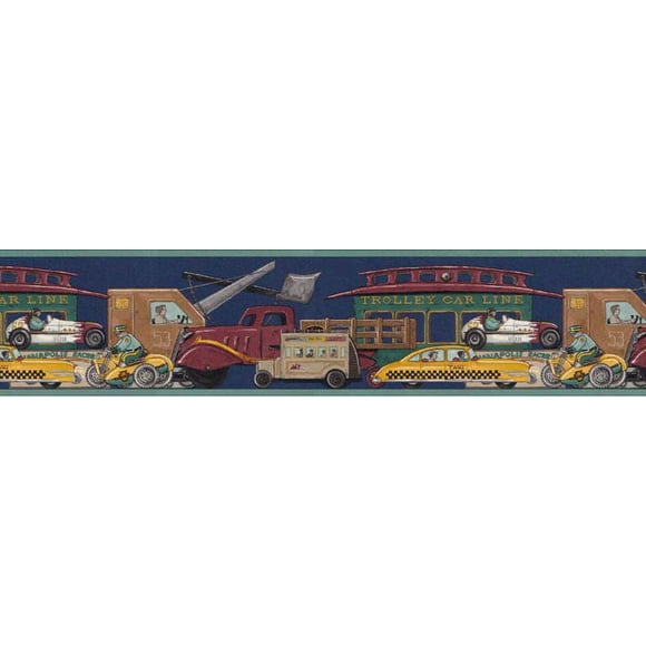 Vehicles Kids Wallpaper Border B05732