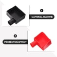 thumbnail image 2 of KAKOWELY car battery terminal caps 4Pcs Car Battery Terminal Protector Caps High Temperature Silicone Battery Terminal Insulator Covers Soft Terminal Protection for Car Battery Electrodes, 2 of 5