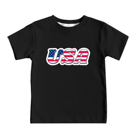 

Kids Summer Short Sleeve Independence Day Letter Printed T Shirt Top Casual Shirt Children s Clothes Big Boys Summer Tops under Shirts for Boy Boy Short Olive Top Boys Size Small Clothes Workout Top