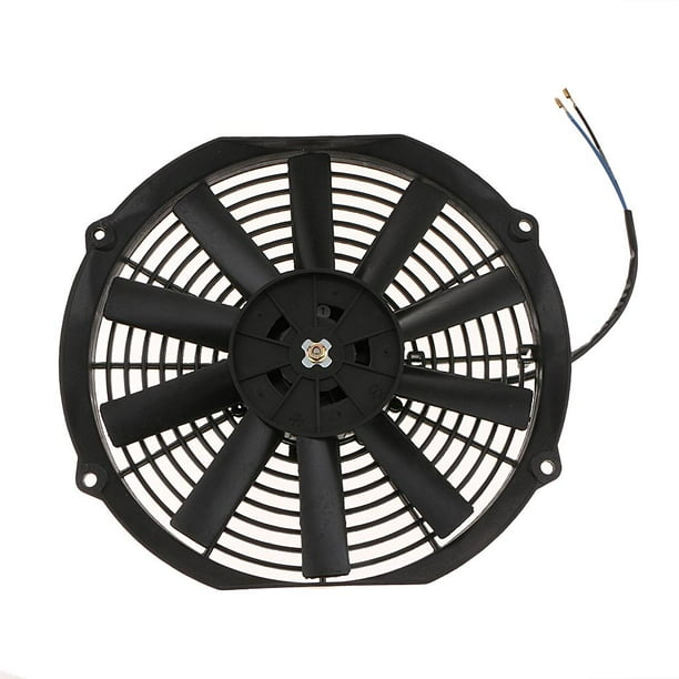 Ventilador de Refrigeración Del Radiador de La Motocicleta Del Coche de 9 Pulgadas a 12 Pulgadas de Diámetro Disipación de Calor 80W 12V Rendimiento E Macarena Ventilador de enfriamiento del radiador eléctrico