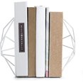 thumbnail image 1 of Sujetalibros blanco, extremos de libros de metal decorativos, soportes para estantes, diseño geométrico único (1 par/2 Pi ShuxiuWang 8390605809071, 1 of 1