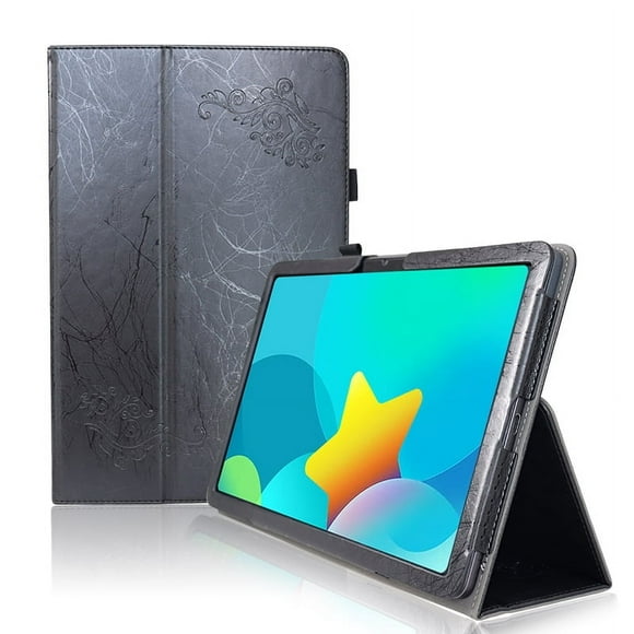 Magnetic Embossed Cover For TCL NXTPAPER 11 Case 10.95" Tablet PC Handheld PU Leather Stand Funda For TCL Tab 11 Black TCL Tab 11