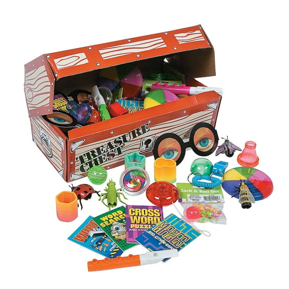 Deluxe Treasure Chest Toy Asst 50Pc - Toys - 51 Pieces