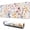 Pioneer Flower Floral-3, variant on Long Mouse Pads for Desk,Pioneer Flower Floral Print Pattern Desk Mats on Top Of Desks, Desk Mouse Pad Extra Large with 3mm Non-Slip Base and Stitched Edge for Gaming,Office,Work,Home 31.5"x11.8"