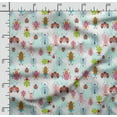 thumbnail image 2 of Soimoi Insect Print, Silk Fabric, Decor Sewing Fabric by The Yard 42 Inch Wide,Decorative Fabric for Shirts Suits Ties, Multicolor, 2 of 5