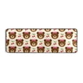 thumbnail image 2 of Dailycode Hallway Runner Rug 2x6 Non Slip Absorbent Soft Floor Mat for Home Kitchen Bedroom Entrance Bear Bow Cherry, 2 of 7