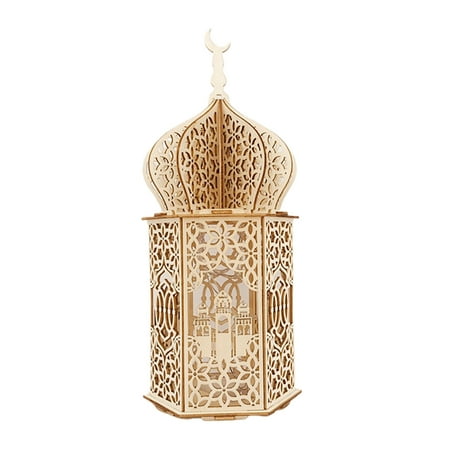 

CuiYou Bedside Lamp Create Atmosphere Battery-operated Durable Desktop Wooden LED Bedside Lamp Ornament