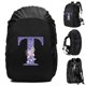thumbnail image 3 of Mochila impermeable de 20 a 70 l con funda para lluvia, moderna, con letras de flores moradas, para deportes al aire libre, ciclismo, funda de seguridad para lluvia, para acampar y hacer senderismo, 3 of 5