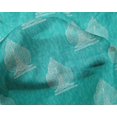 thumbnail image 4 of oneOone Silk Tabby Fabric Leaves & Tree Block Printed Craft Fabric BTY 42 Inch Wide, 4 of 4