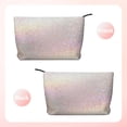 thumbnail image 2 of Picia Glitter Light Pearl Printed Cosmetic Bags for Women Makeup Bag Large Capacity Purse Travel Toiletry Zipper Storage Pouch Make up Brushes Organizer for Gifts, 2 of 6