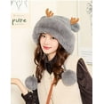thumbnail image 5 of CoCopeaunts Beanie Hats for Women Winter Hat Beanie Knit Skull Cap Plush Warm Cute Elk Beanies Hat Winter Beanies Hat Christmas Hat, 5 of 8