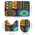 thumbnail image 3 of Abstract Design Geometric 4 Piece Decor Shower Curtains Sets Bathroom Decor Set with Non-Slip Rugs Toilet Lid Cover And Bath Mat Geometric Marble Durable And Waterproof for Bathroom Decor Set, 3 of 8