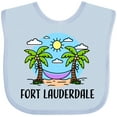 thumbnail image 3 of Inktastic Summer Vacation in Fort Lauderdale Boys or Girls Baby Bib, 3 of 4