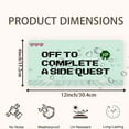 thumbnail image 2 of License Plate, Pixel art Side Quest Note Decorative Front,Personalized Stainless Steel License Plate Cover For Men Women,12.2" X 6.2", 2 of 7
