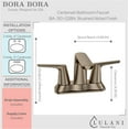 thumbnail image 4 of Lulani Bora Bora 2-Handle 4" Centerset Bathroom Faucet with Drain Assembly - Brushed Nickel, 4 of 6